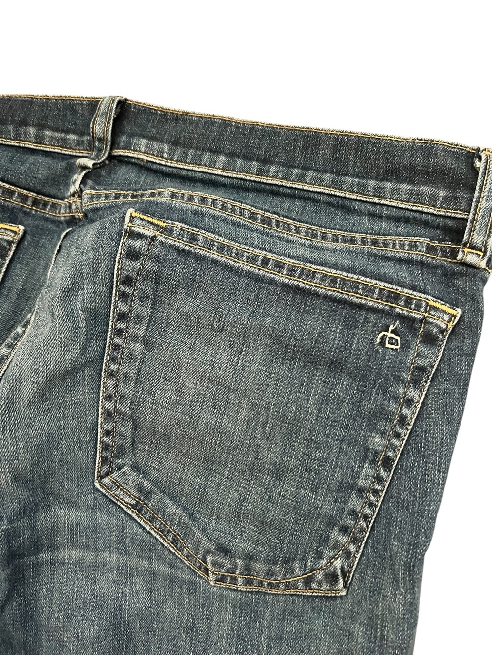 rag & bone Women's Skinny Jeans in Medium Blue Wash - Picture 6 of 6